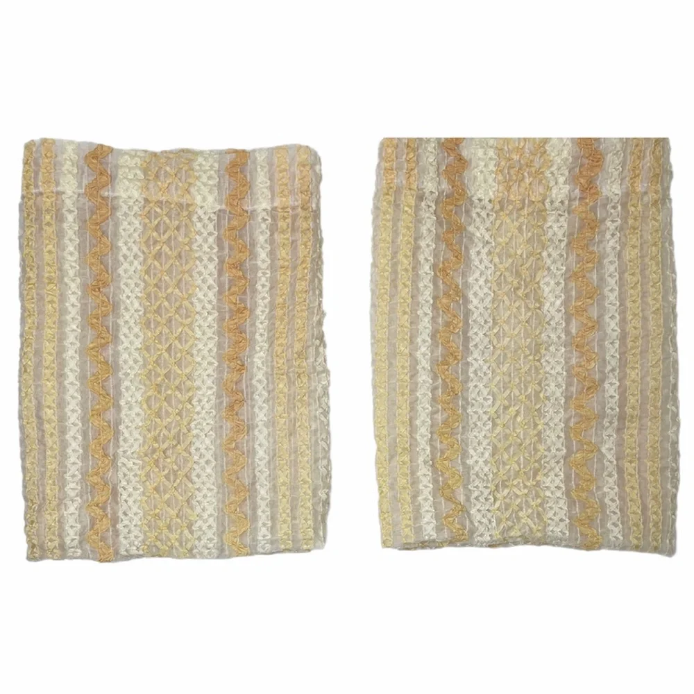 Vintage Curtain 2 Pc Set Antique Boho Retro 60’s 70’s 80’s Farmhouse Cottage
